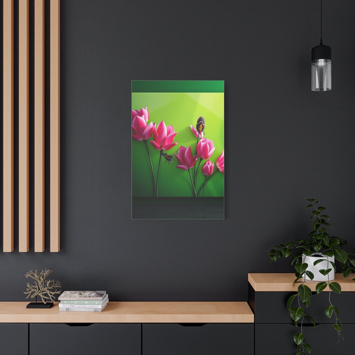 Elite Green & Pink Canvas Art Vision Wall Art & Canvas Print