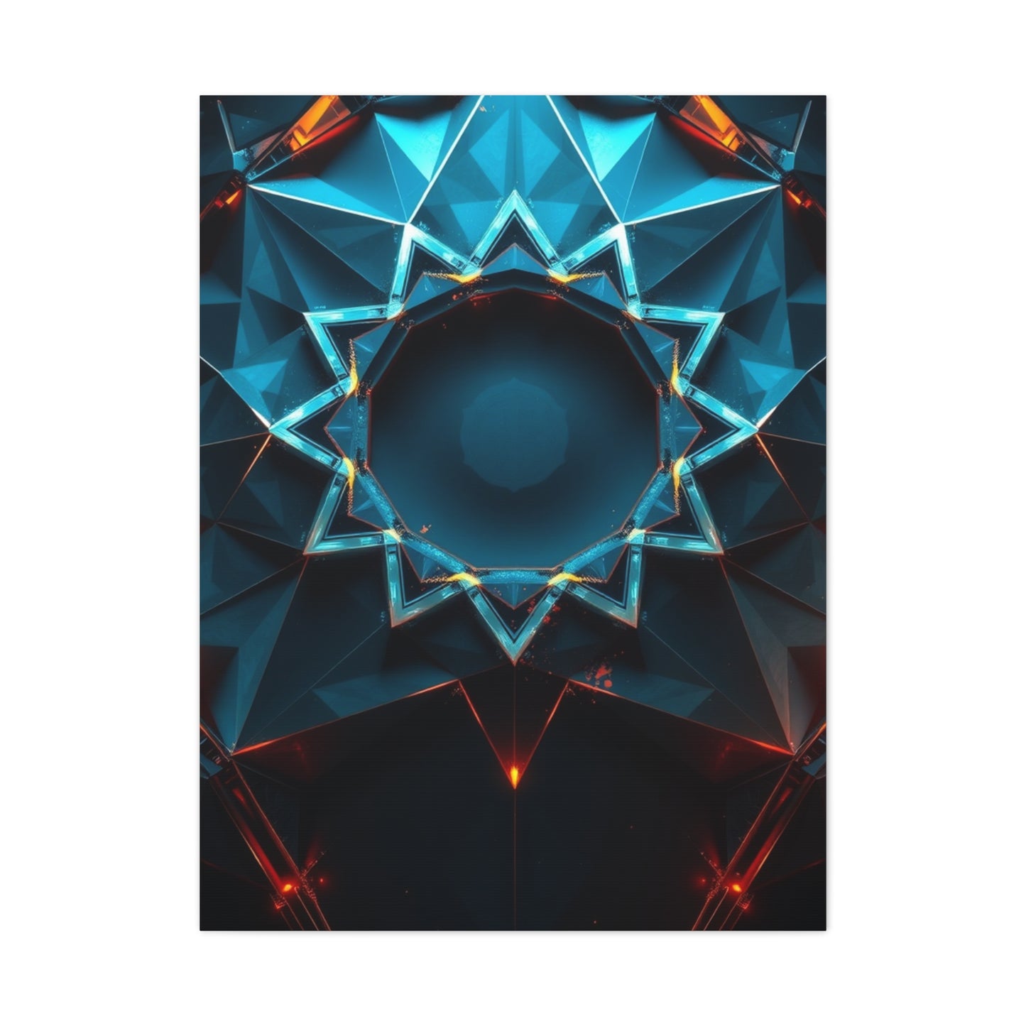 Geometric Vortex Elegance Wall Art & Canvas Print