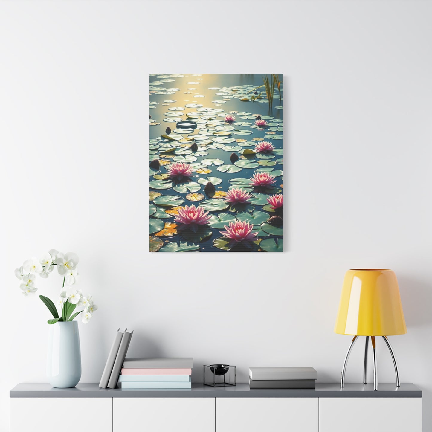Claude Monet Water Lilies Art Refined Canvas Wall Art & Canvas Print