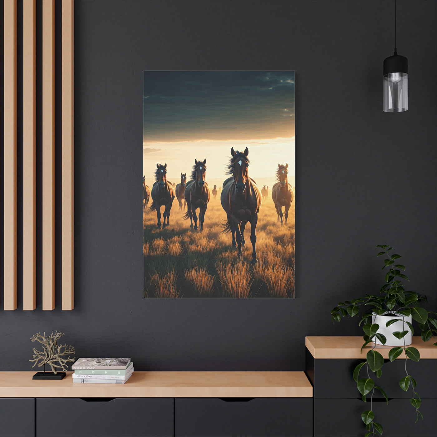 Wild Horses at Dawn Wall Art & Canvas Prints