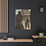 High Noon Gunslinger Duel Wall Art & Canvas Print