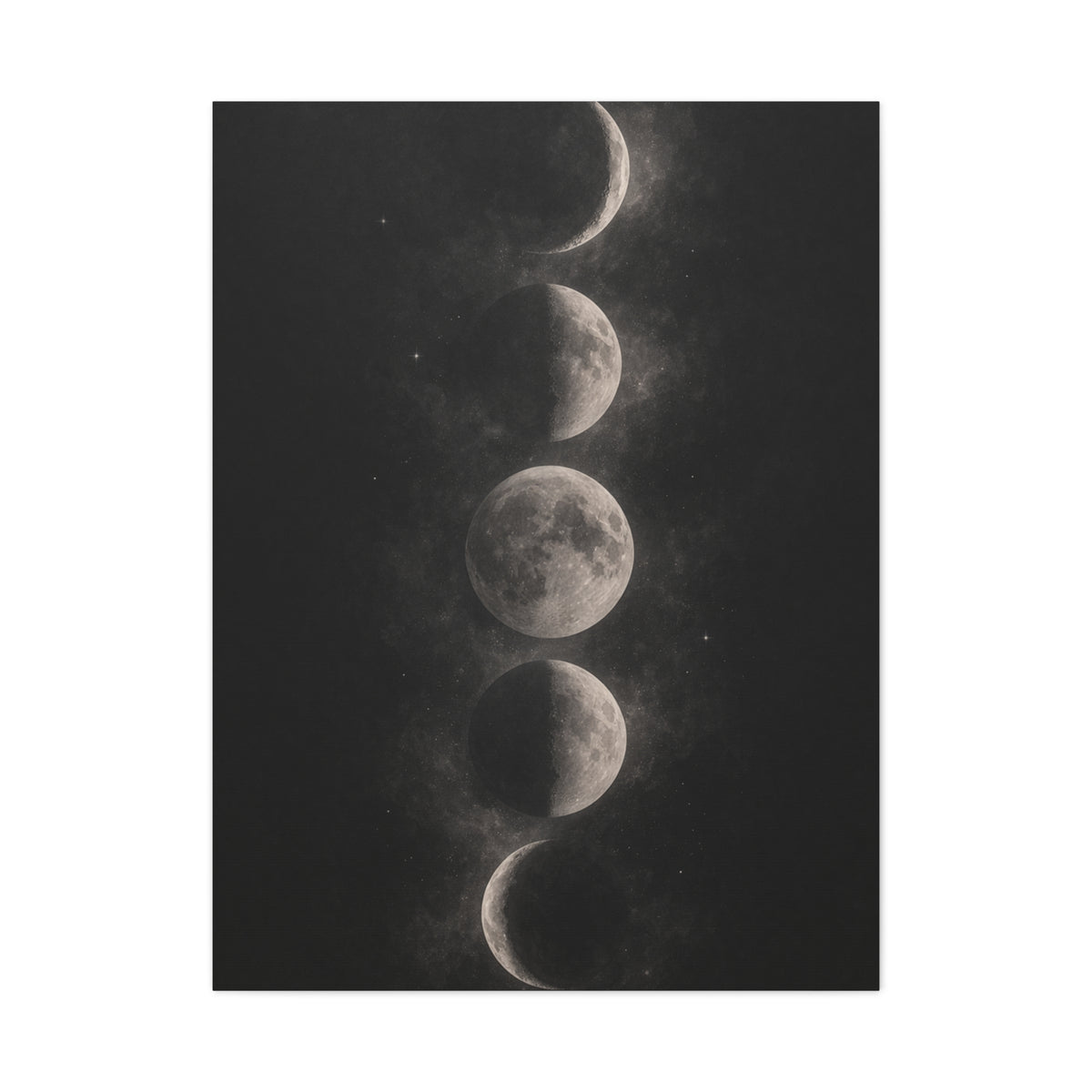 Moon Phase Minimal Celestial Wall Art & Canvas Print