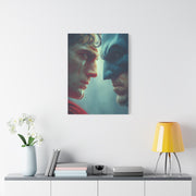 Batman vs Superman Intense Close-Up Poster Wall Art & Canvas Print