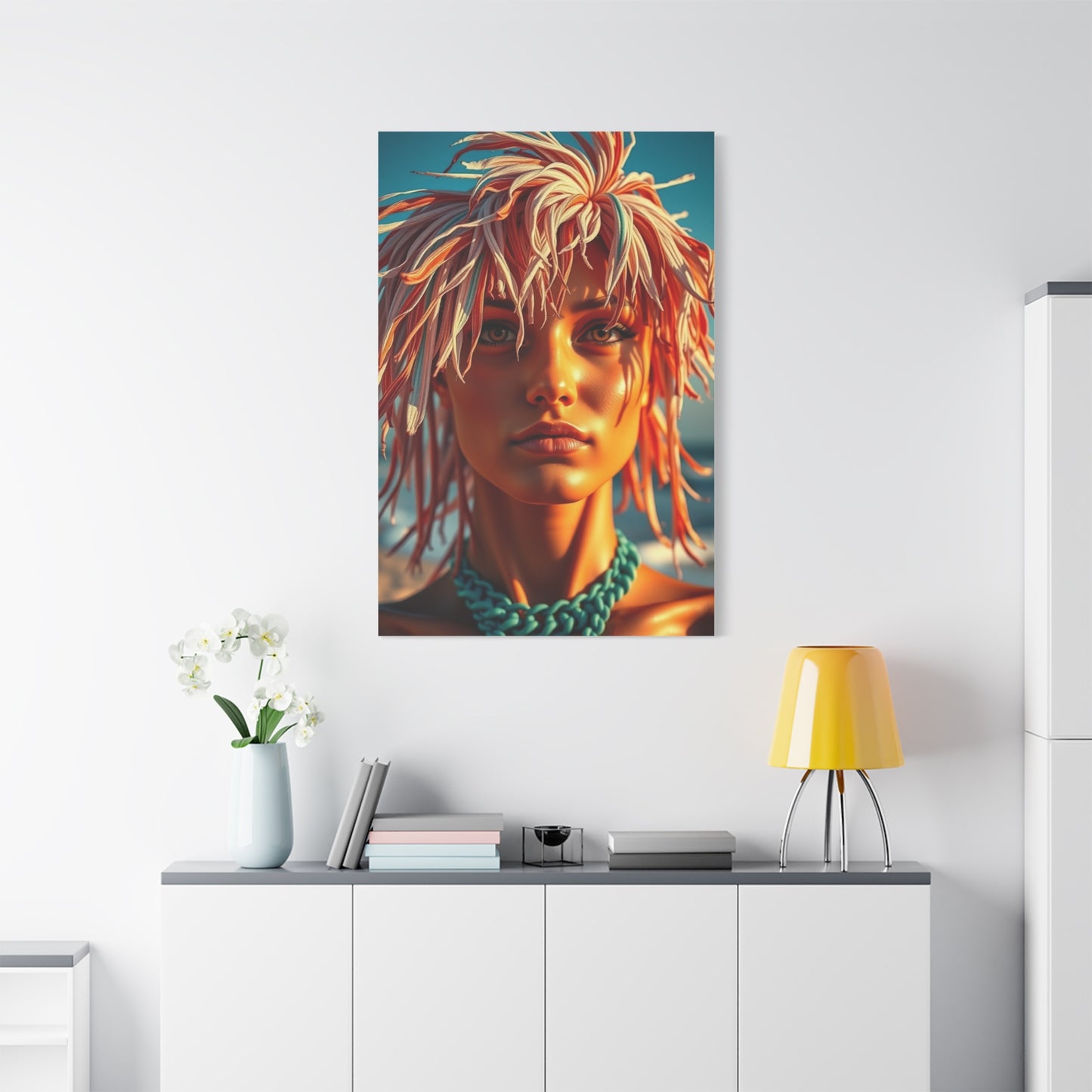 Sunlit Seascape Elegance Wall Art & Canvas Print