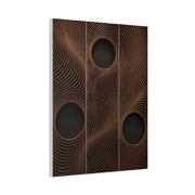Architectural Wood Wave Panel Geometry Wall Art & Canvas Print