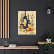 Minimalist Line Art Dining Still Life Wall Art & Canvas Print