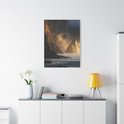 Dramatic Golden Light Coastal Cliffs Wall Art & Canvas Print