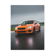 Subaru WRX STI Wet Circuit Rally Attack Wall Art & Canvas Prints