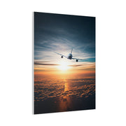 Skyward Sunset Departure Wall Art & Canvas Prints