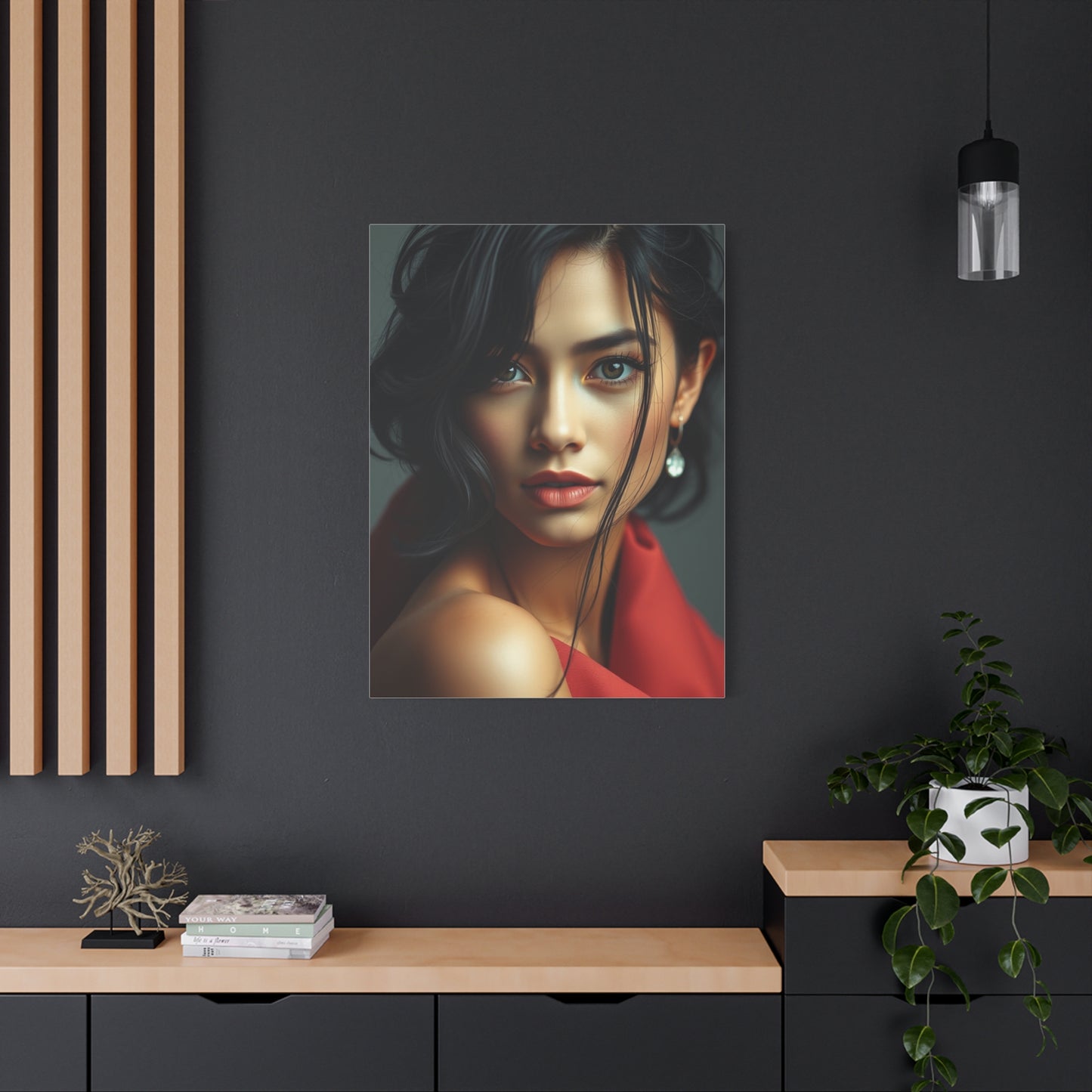 Luxurious Terra and Indigo Wall Art & Canvas Print