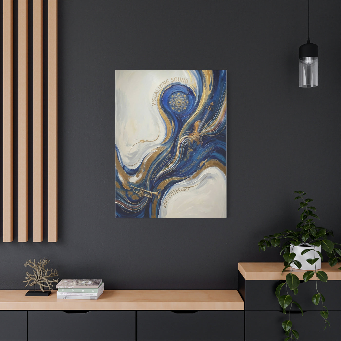 Visualizing Sound Concept Composition Wall Art & Canvas Print