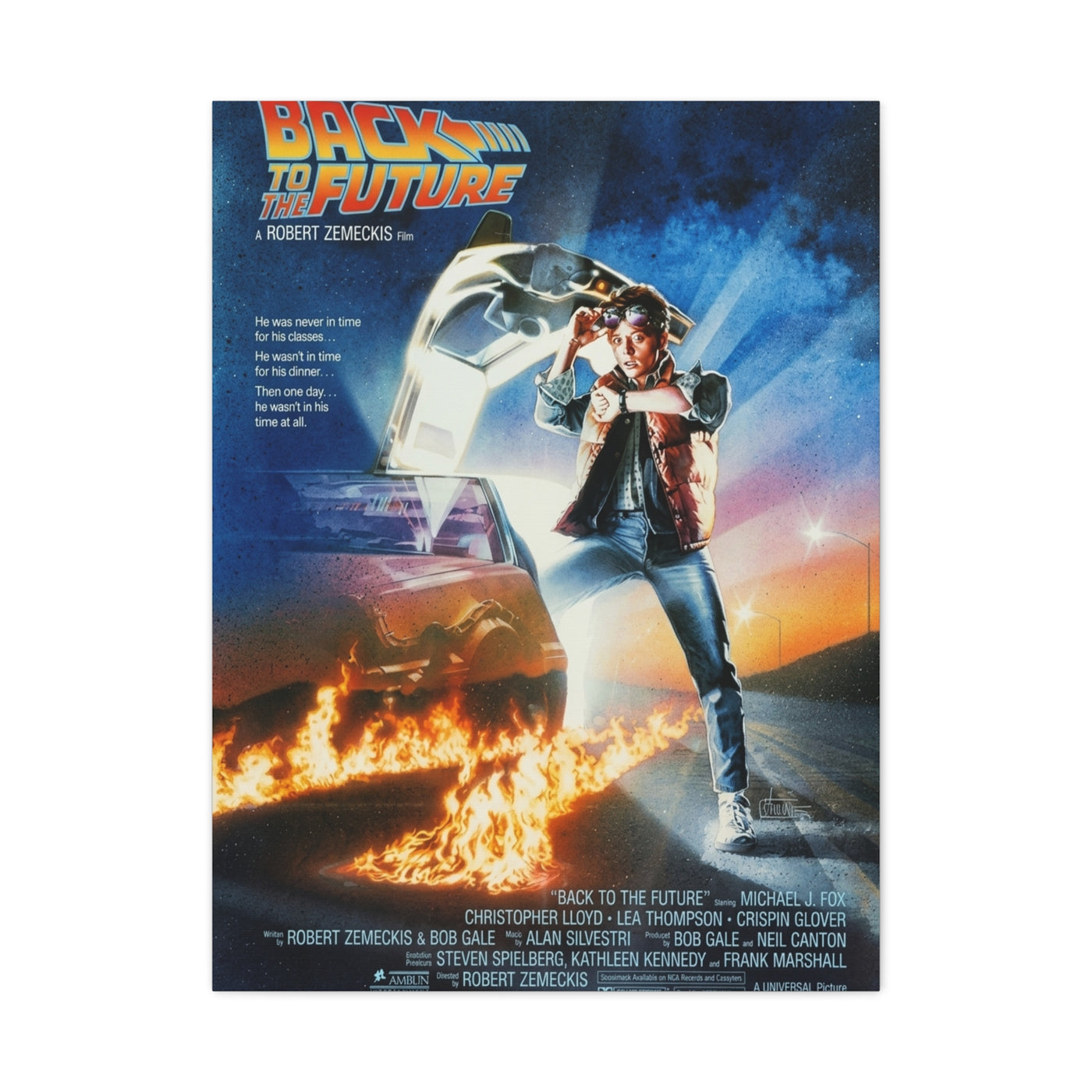 Back to the Future Movie Poster Wall Art & Canvas Print