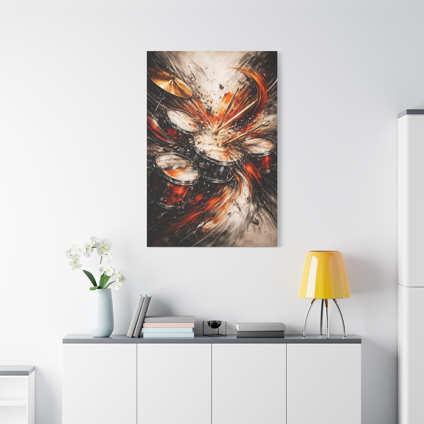 Percussion Energy Motion Painting Wall Art & Canvas Print