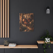 Copper Cookware Rustic Kitchen Wall Art & Canvas Print