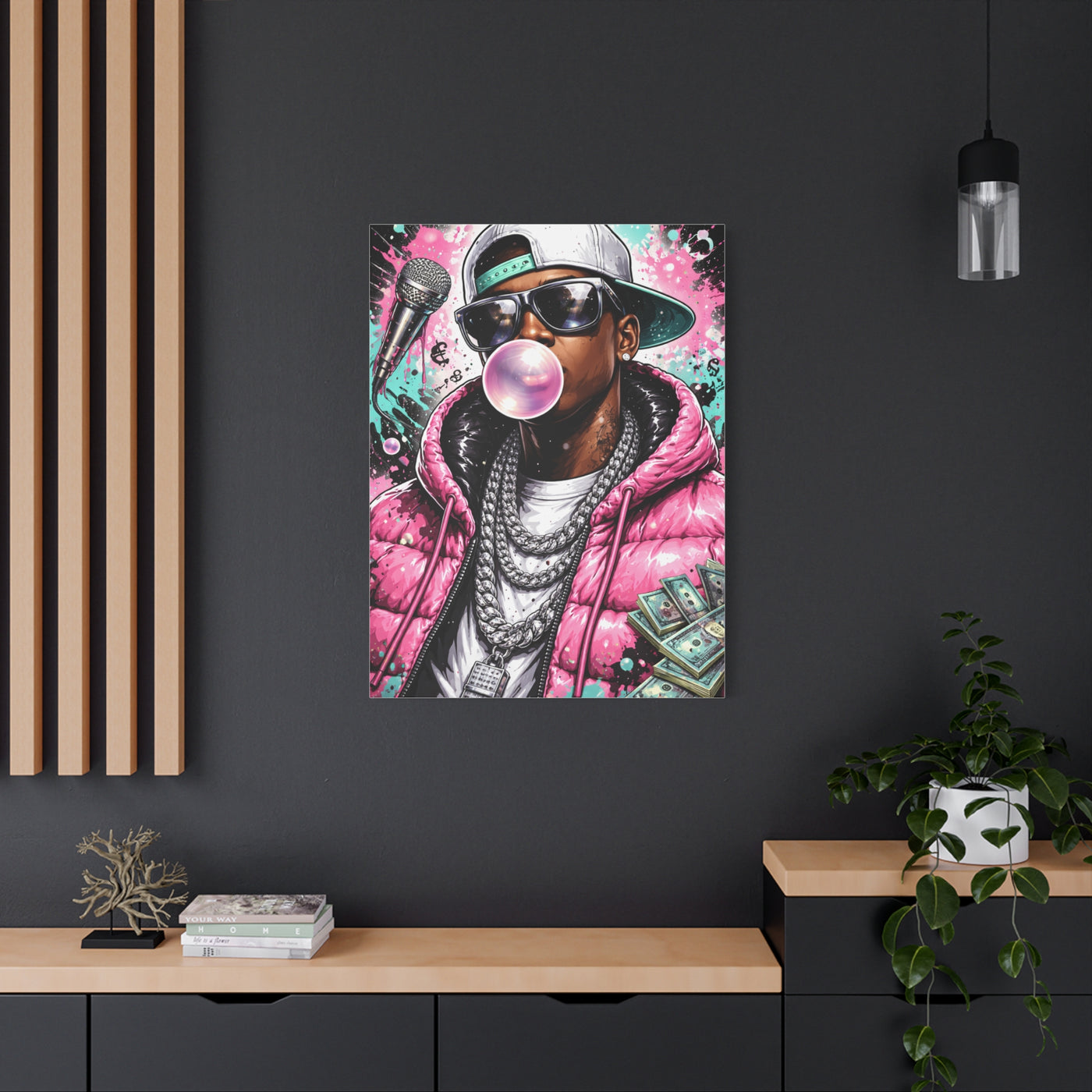 Hip Hop Pop Portrait Wall Art & Canvas Print