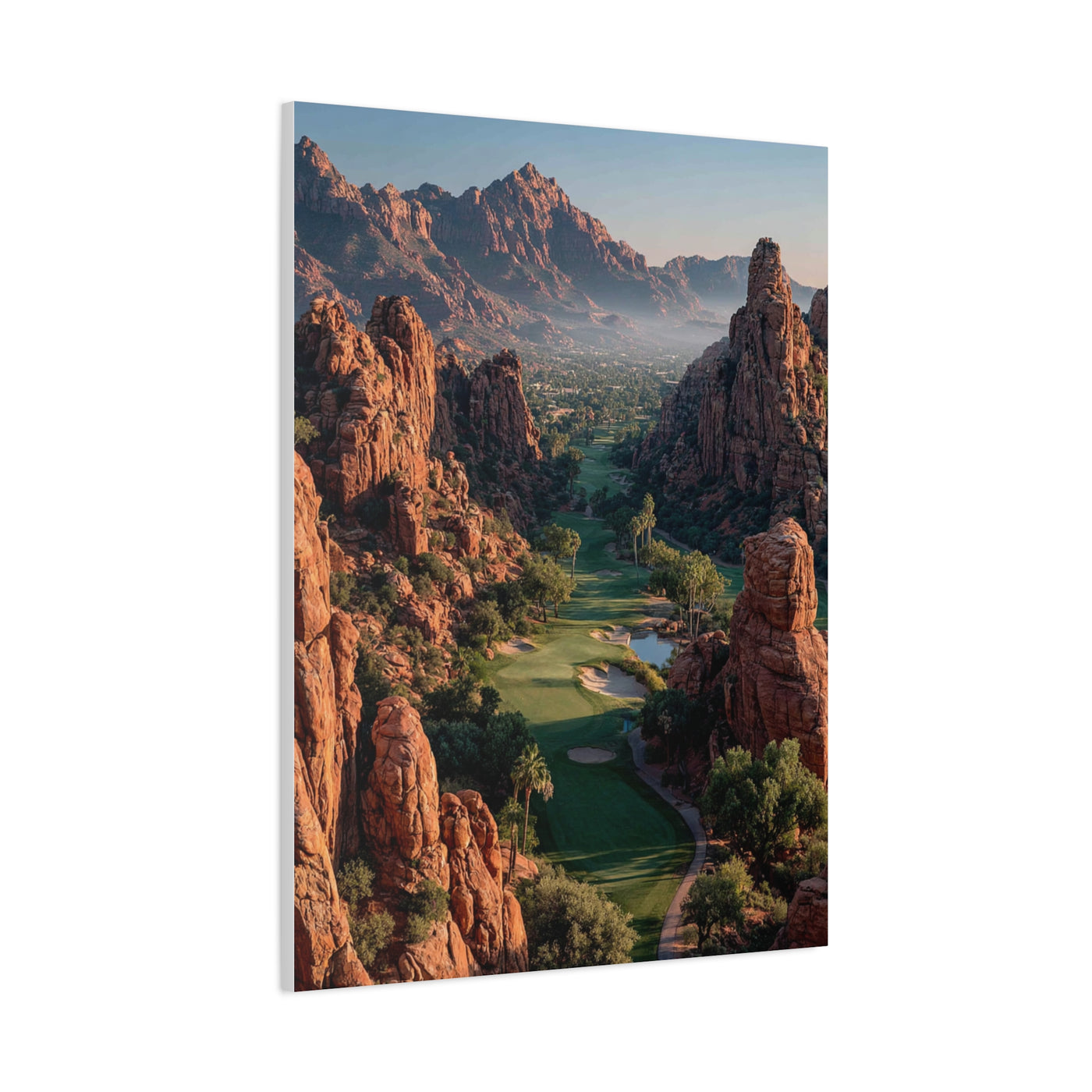Desert Canyon Golf Course Aerial Wall Art & Canvas Print