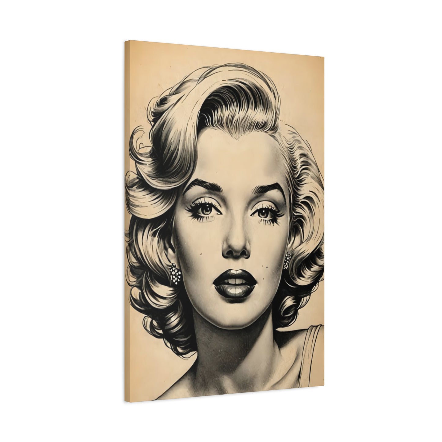 Beautiful Face Of Marilyn Monroe Wall Art & Canvas Prints