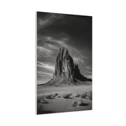 Desert Monolith Black and White Southwest Wall Art & Canvas Print