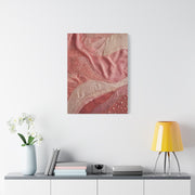 Couture Pink Textile Abstraction Wall Art & Canvas Print