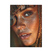 Copper Monocle Freckled Portrait Wall Art & Canvas Print