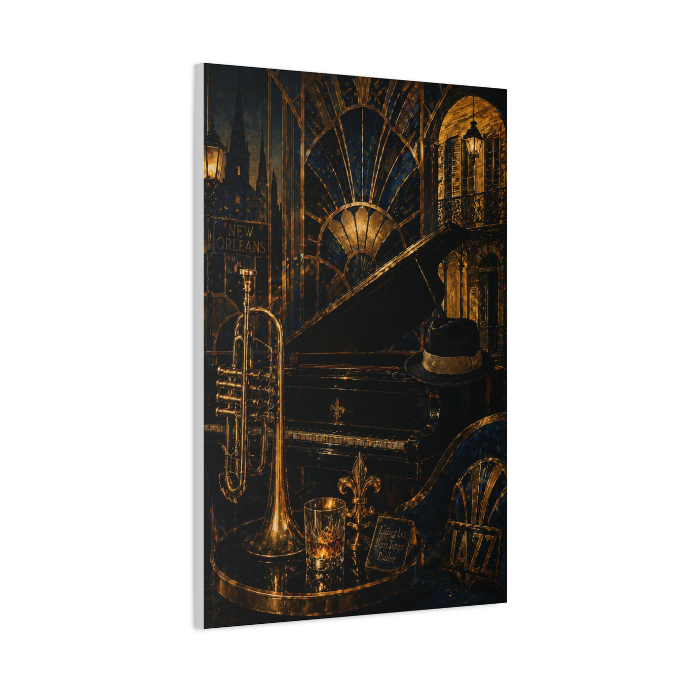 Jazz Lounge Still Life Elegance Wall Art & Canvas Print