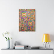 Joyful Granny-Square Patchwork Wall Art & Canvas Print