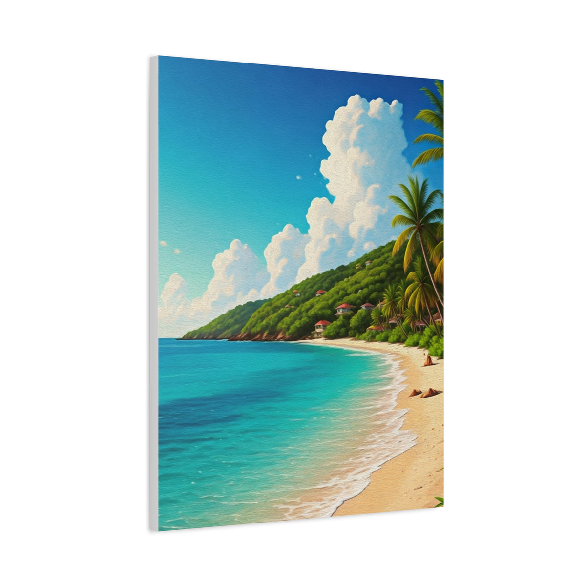 Sunlit Island Shore Retreat Wall Art & Canvas Prints