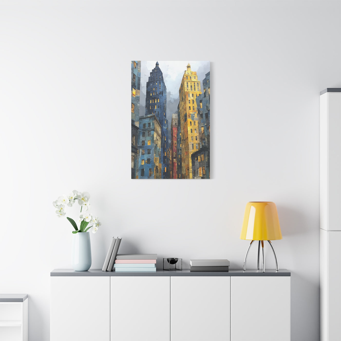 Urban Skyline Collage Composition Wall Art & Canvas Print