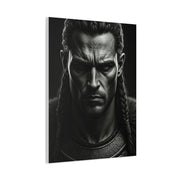 Unyielding Strength Black & White Warrior Portrait Wall Art & Canvas Prints