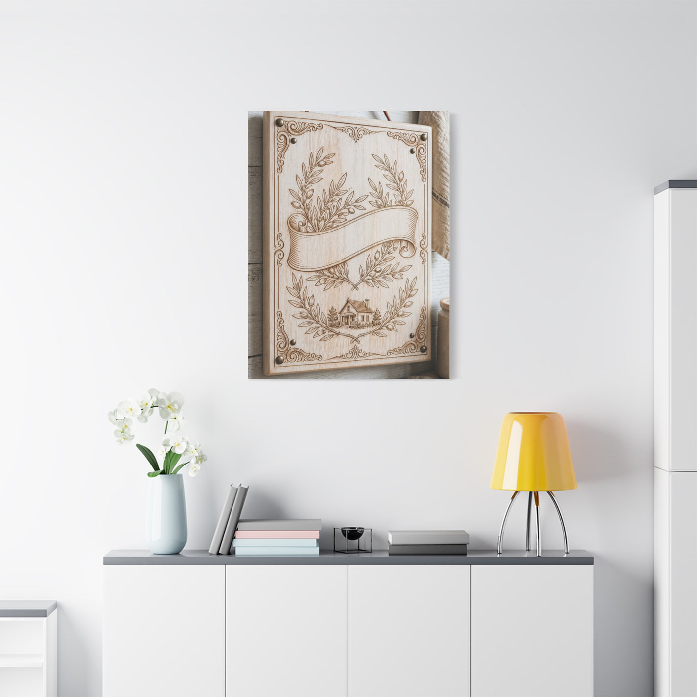 Joshua 24:15 Heirloom Home Blessing Scripture Wall Art & Canvas Print