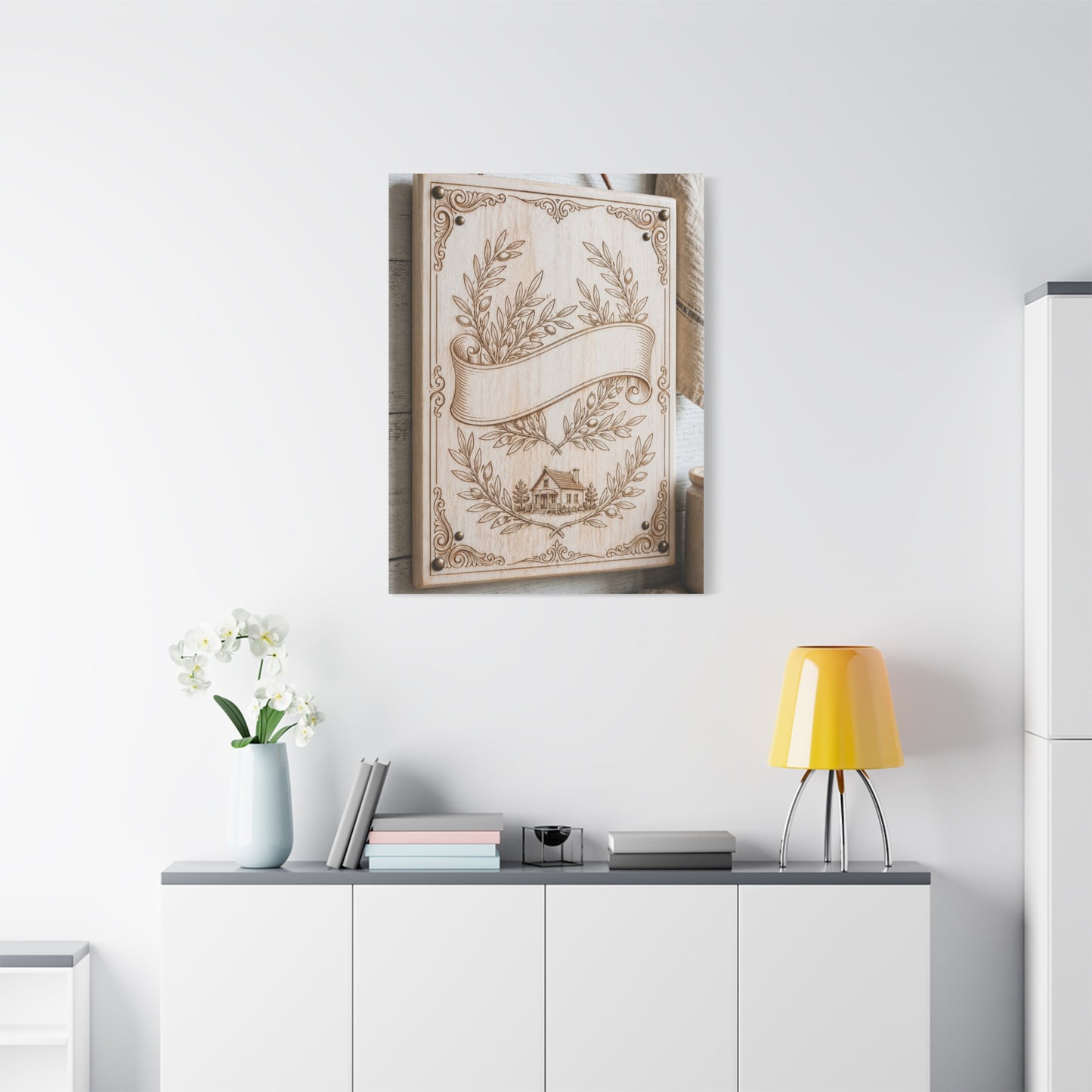 Joshua 24:15 Heirloom Home Blessing Scripture Wall Art & Canvas Print