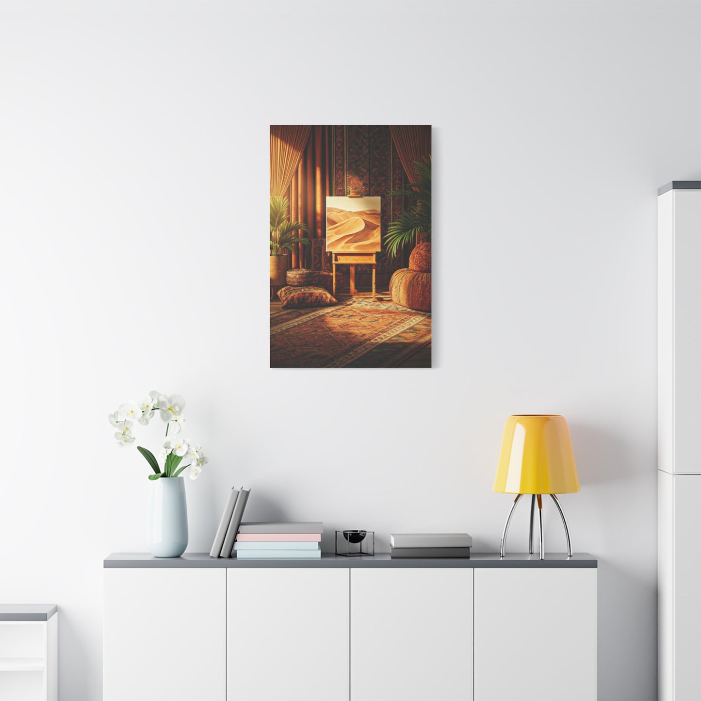 Bohemian Desert Studio Interior Wall Art & Canvas Prints