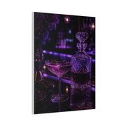 Violet Cocktail Lounge Still Life Wall Art & Canvas Print