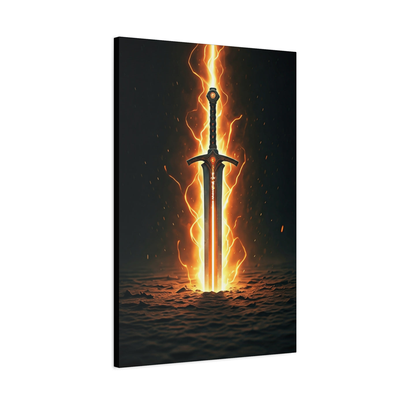 Blade of Eternal Flame Wall Art & Canvas Print