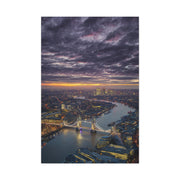 London Skyline Twilight Over the River Thames Wall Art & Canvas Print