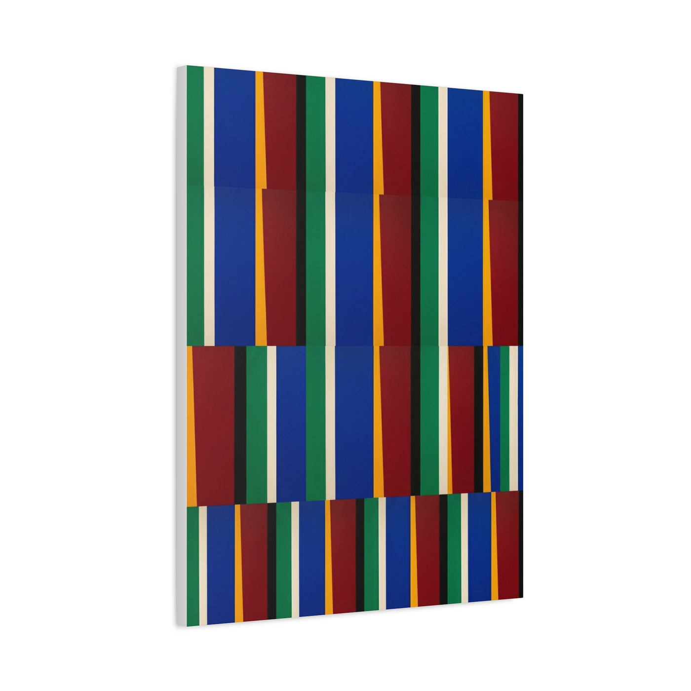 Offset Geometric Color-Field Wall Art & Canvas Print