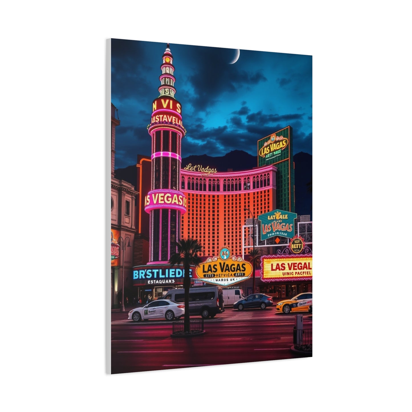 Las Vagas Art Canvas Art 2 Wall Art & Canvas Print