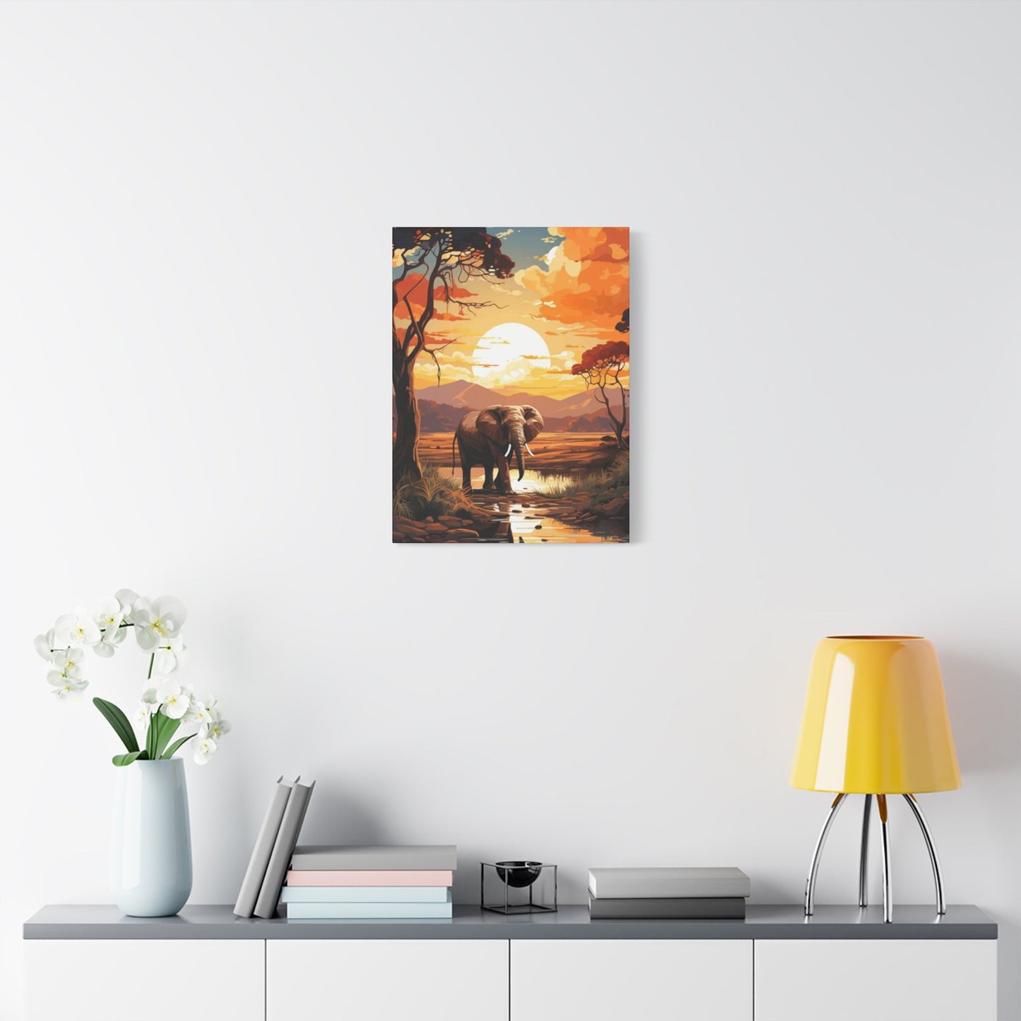 Elephant in Africa Wall Art & Canvas Prints
