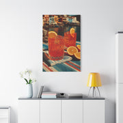 Aperol Spritz Terrace Drinks Wall Art & Canvas Print