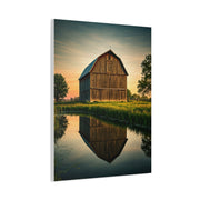 Reflected Barn in Tranquil Waters Wall Art & Canvas Prints
