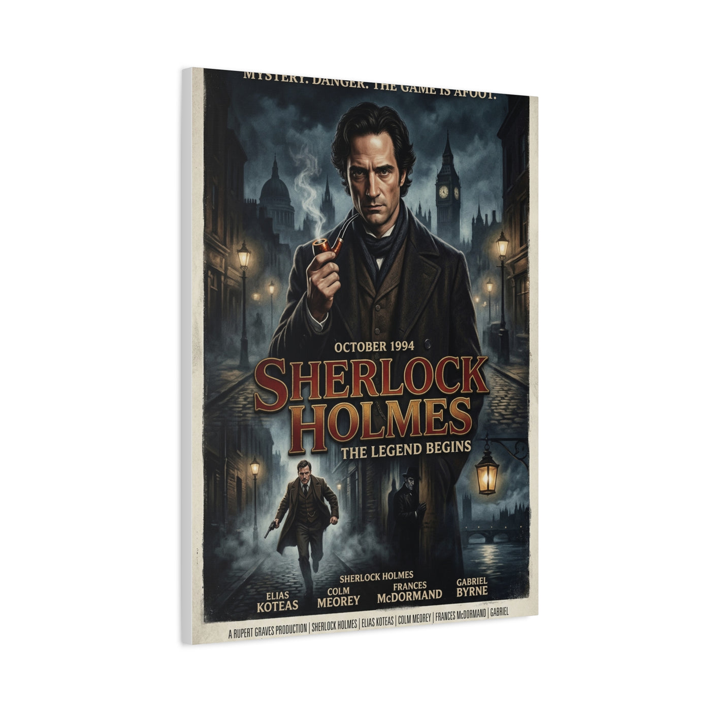 Sherlock Holmes Movie Poster Wall Art & Canvas Print