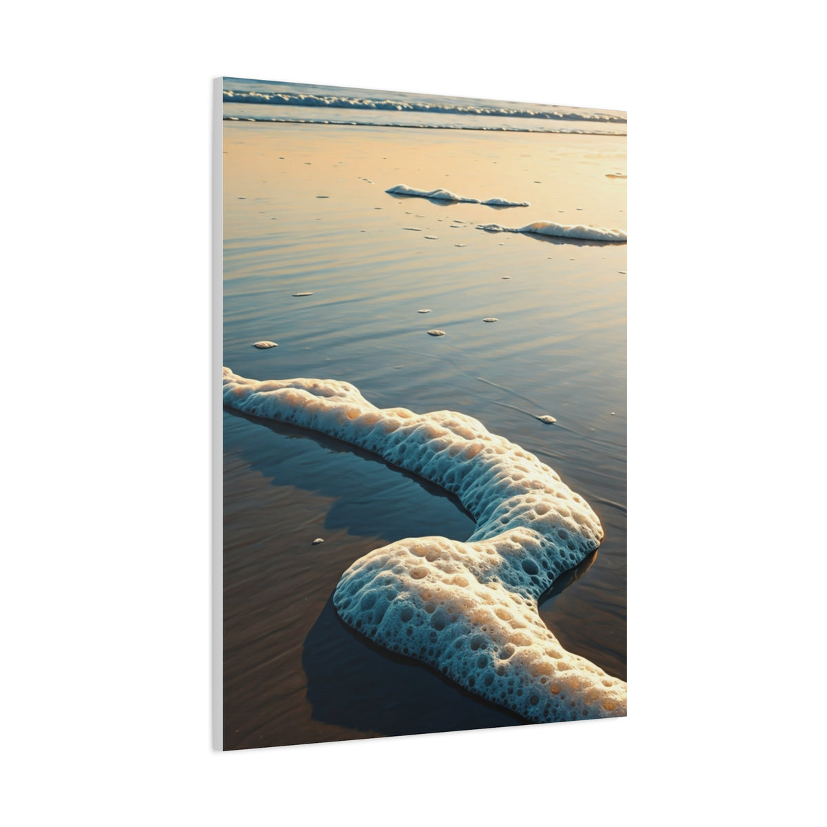 Sea Foam Shoreline Texture Wall Art & Canvas Prints