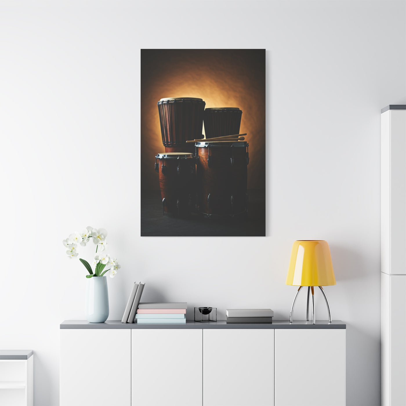 Traditional African Drum Ensemble Wall Art & Canvas Prints
