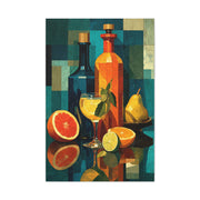 Cubist Dining Still Life Wall Art & Canvas Print