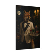 Fox Cocktail Waiter Speakeasy Wall Art & Canvas Print