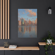 New York Skyline Morning Reflection Wall Art & Canvas Print