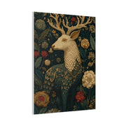 Ornamental Folk Deer Woodland Wall Art & Canvas Print
