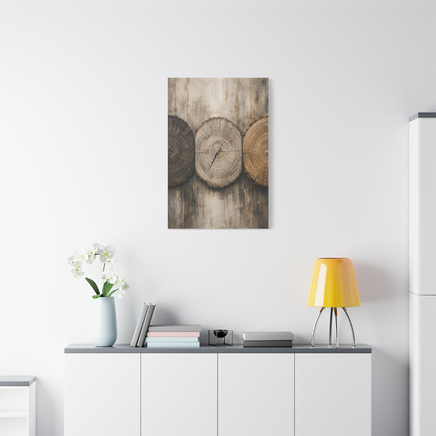 Natural Wood Grain Tree Rings Abstract Trees Wall Art & Canvas Print