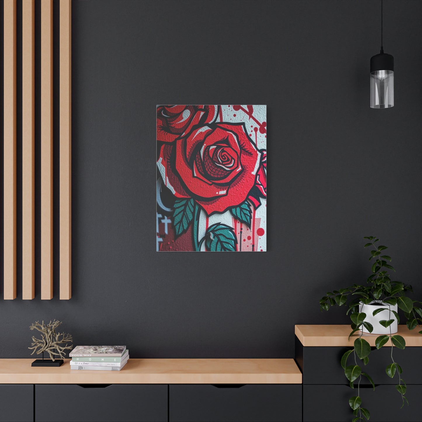 Elegant Urban Floral Canvas Wall Art & Canvas Print
