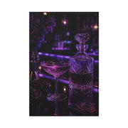 Violet Cocktail Lounge Still Life Wall Art & Canvas Print